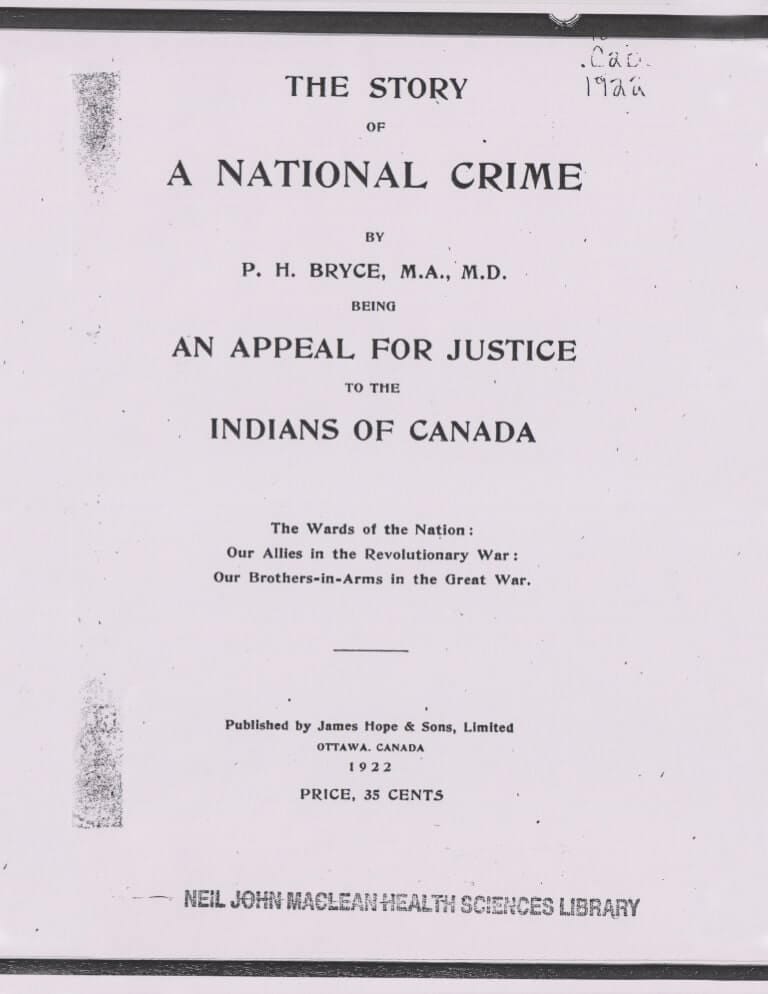 Couverture du document "The Story of A National Crime (en anglais)"