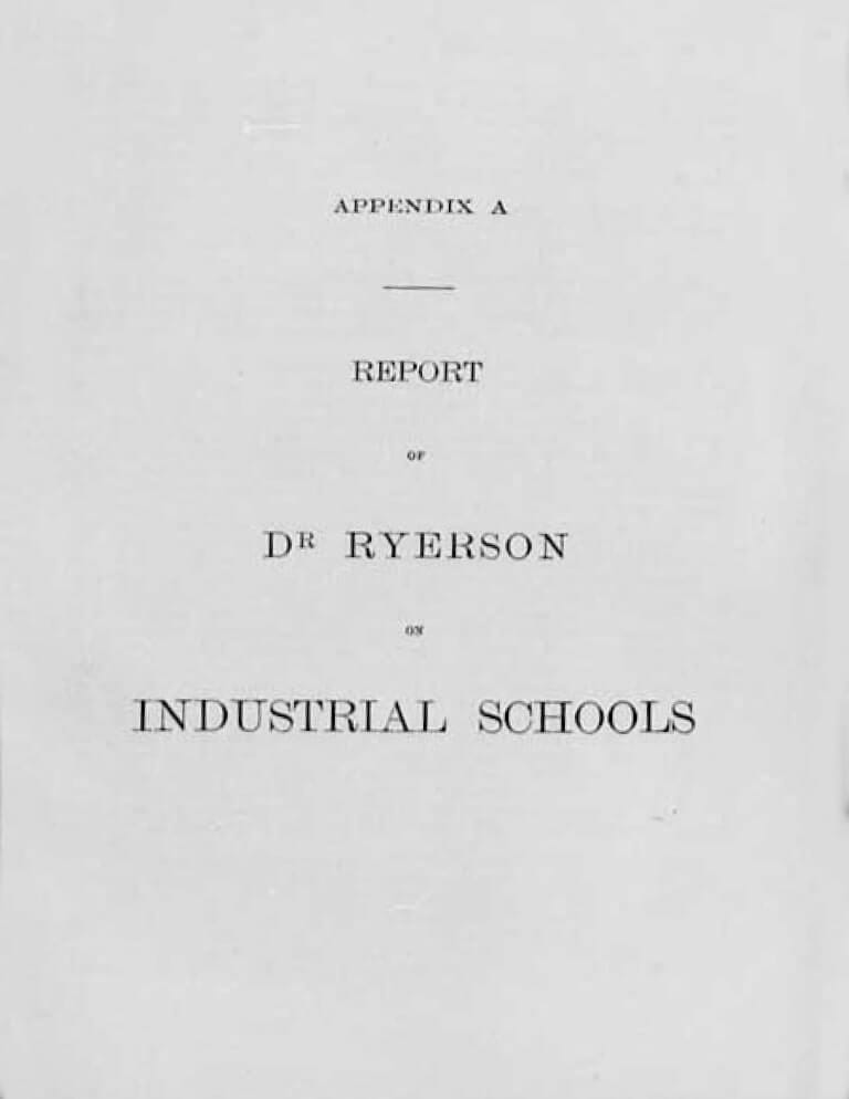 Couverture du document "Ryerson Report (en anglais)"