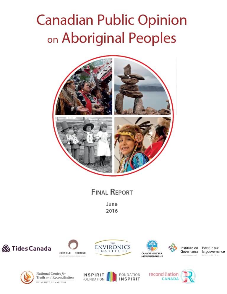 Couverture du document "Canadian Public Opinion on Aboriginal Peoples (en anglais)"