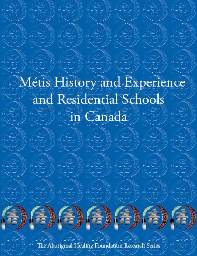 Couverture du document "Métis History and Experience and Residential Schools in Canada (en anglais)"
